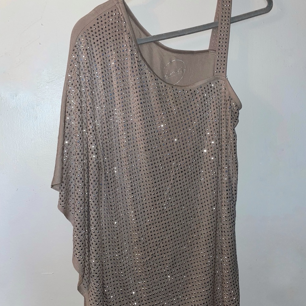 ❌ Sold❌Gold Sequin Asymmetrical One Shoulder Cocktail Dress